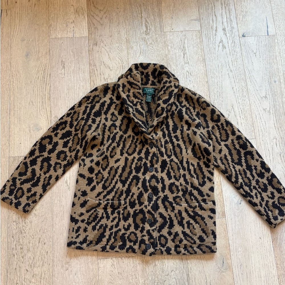 Lauren Leopard Print Cardigan